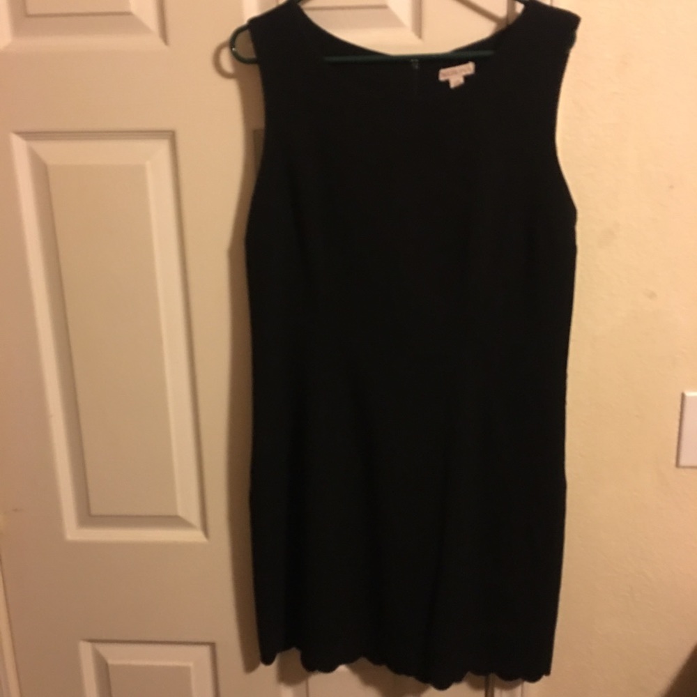That little black dress with scallop hem.